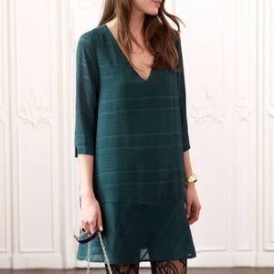 🚫Sold🚫 Dress Green Mini Long Sleeve 3/4 sleeve NWT Medium Aime